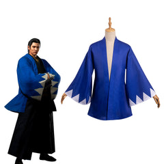 Adulte Like a Dragon: Ishin Sakamoto Ryoma Bleu Manteau Cosplay Costume