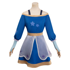 Adulte Luz à Osville 3 The Owl House Amity Robe Bleu Cosplay Costume