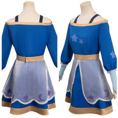 Adulte Luz à Osville 3 The Owl House Amity Robe Bleu Cosplay Costume