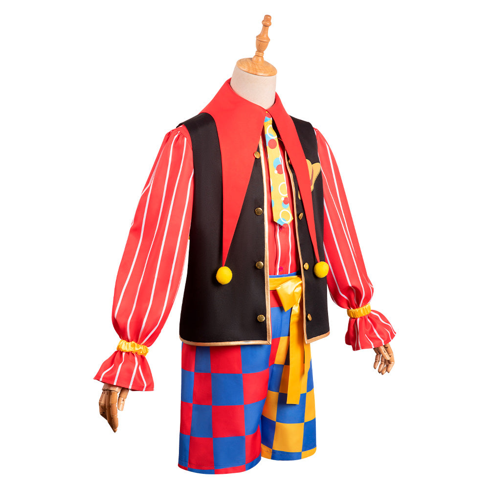 One Piece Luffy Clowns Design Original Cosplay Costume Halloween