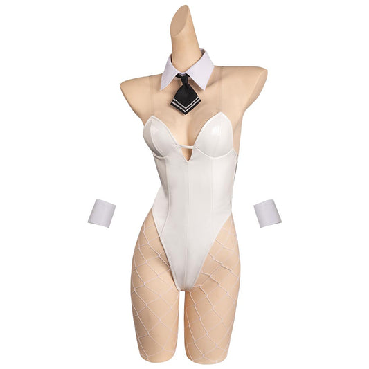 Adulte Nikke Blanc Bunny Girl Cosplay Costume Carnaval