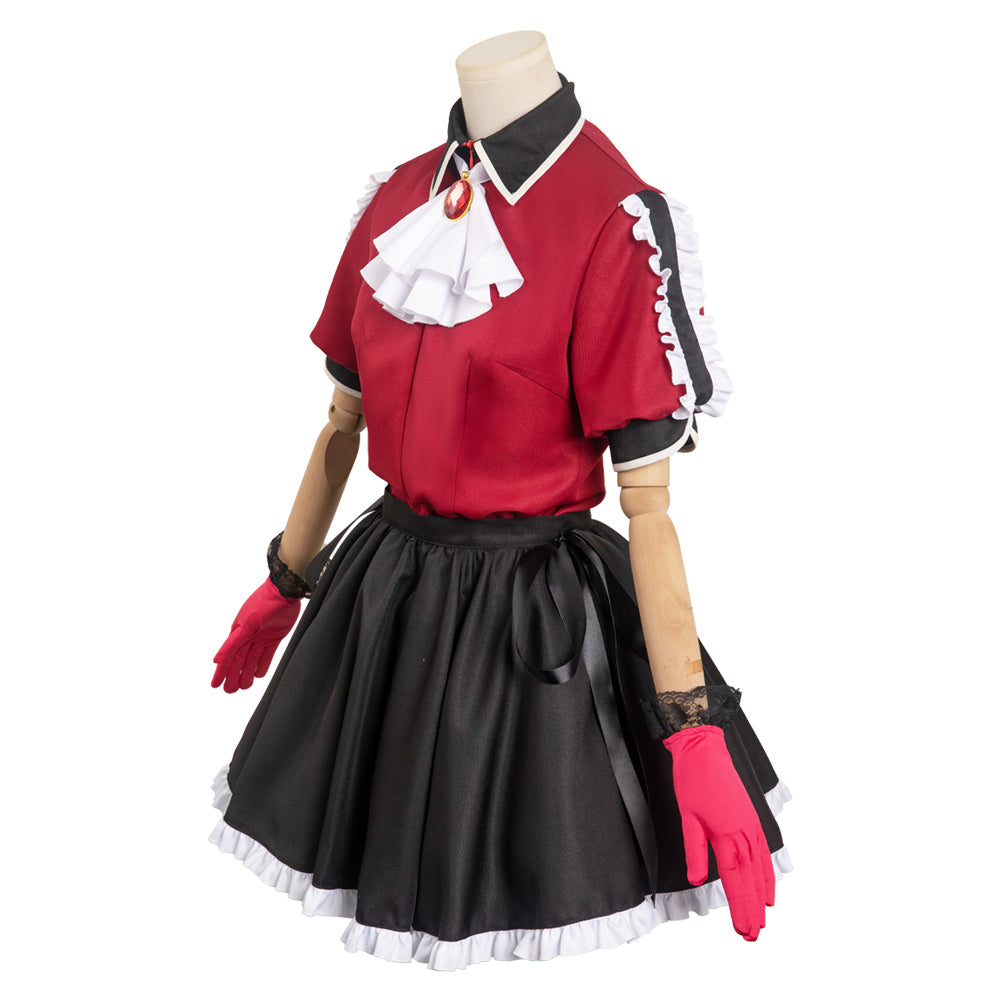 Anime Oshi no Ko Arima Kana Femme Rouge Cosplay Costume Carnaval