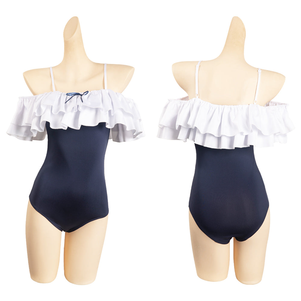 Blue Archive Tsukiyuki Miyako Mailot De Bain Cosplay Costume Carnaval