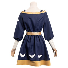 Enfant Luz à Osville The Owl House Amity Bleu Robe Cosplay Costume