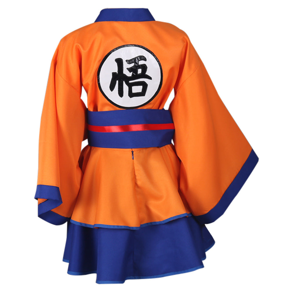 Dragon Ball Z Goku Genderbend Lolita Robe Cosplay Costume