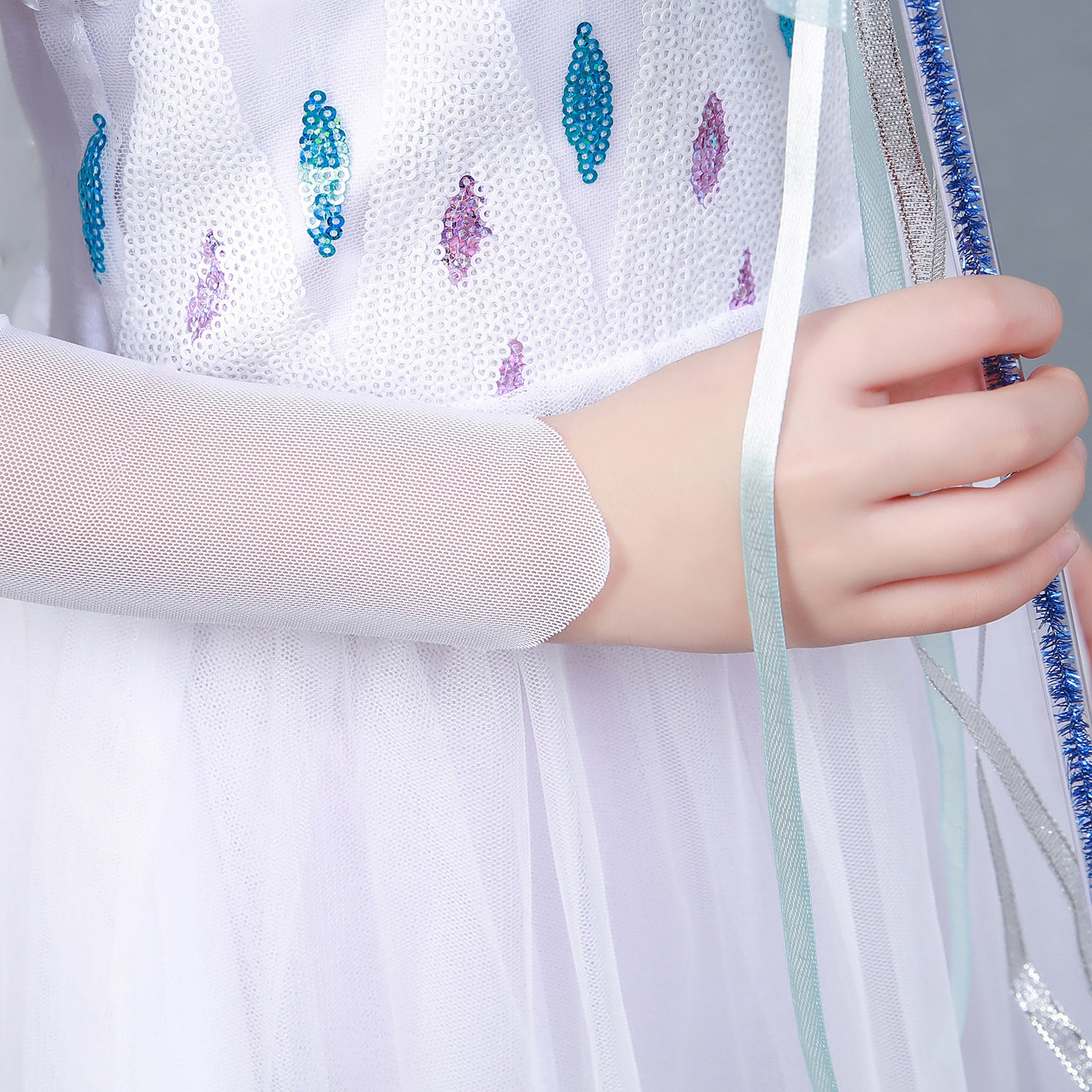 La Reine Des Neiges Frozen 2 Elsa Robe Blanche Pour Enfant Cosplay Costume