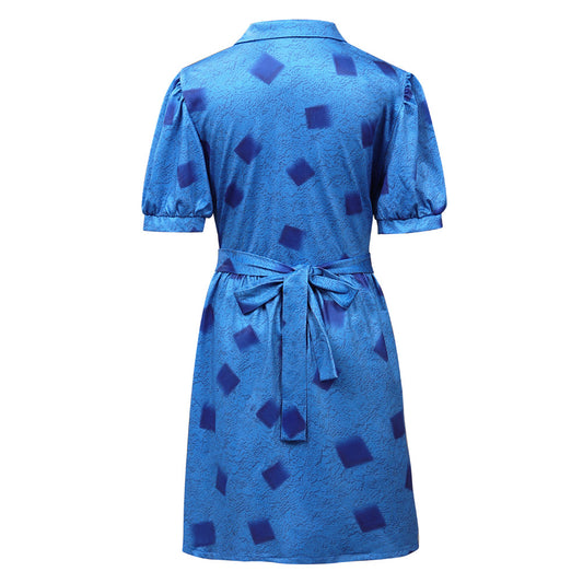 Film Matilda Enfant Robe Bleu Cosplay Costume Carnaval