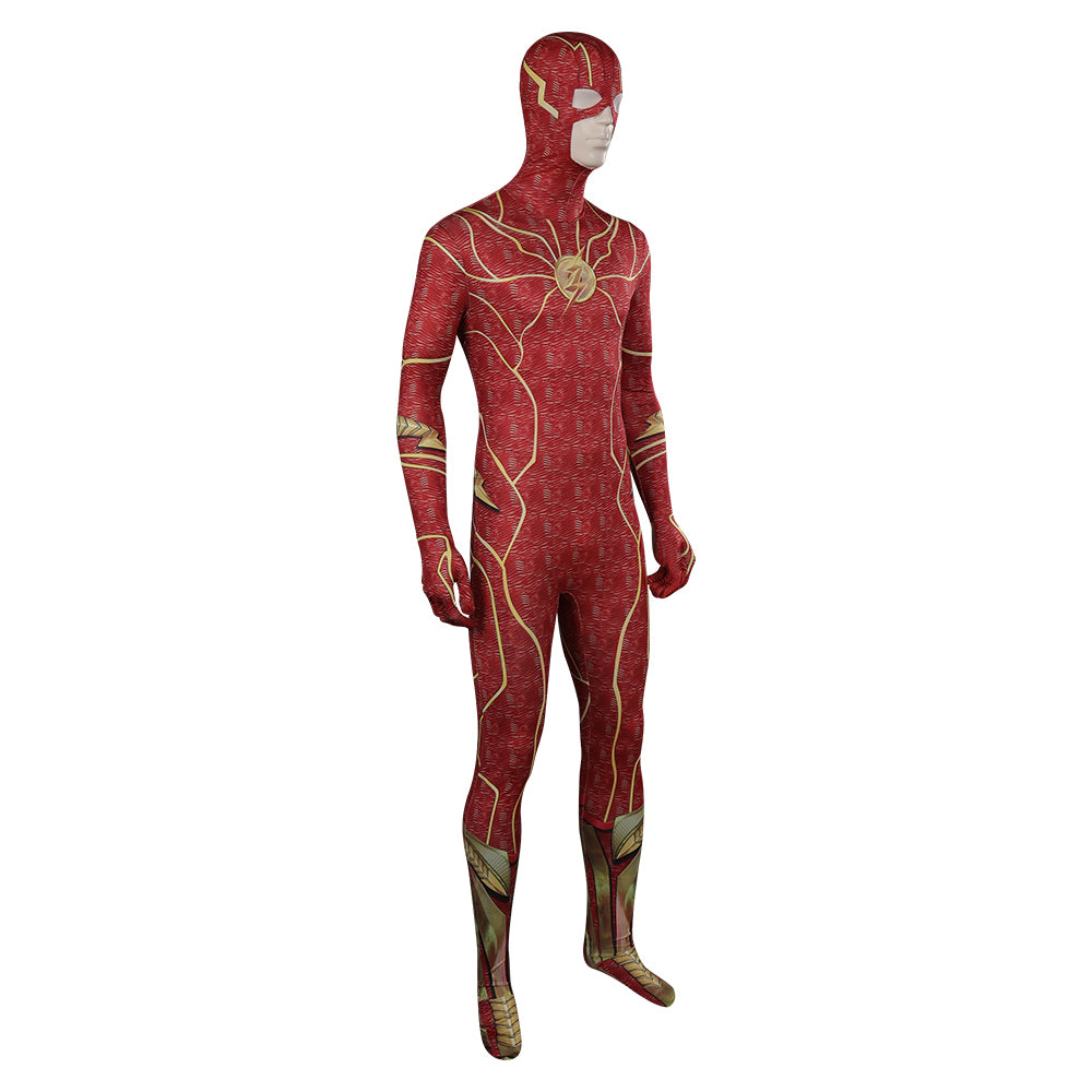 Adulte The Flash Barry Allen Combinaison Cosplay Costume Carnaval
