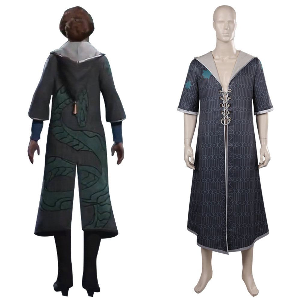 Adulte Hogwarts Legacy Slytherin Coupe-vent Manteau Cosplay Costume