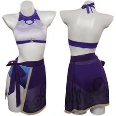 Adulte Genshin Impact Keqing Maillot De Bain Design Original Cosplay Costum Carnaval