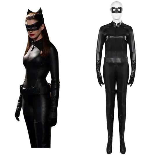 The Dark Knight Rises Selina Selina Kyle Noir Catwoman Cosplay Costume