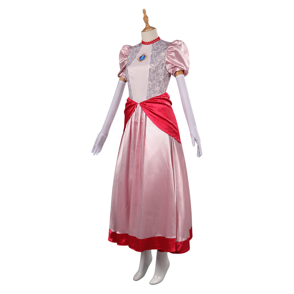 Robe Mario Princess Peach pour Femme - Costume Cosplay Mariage