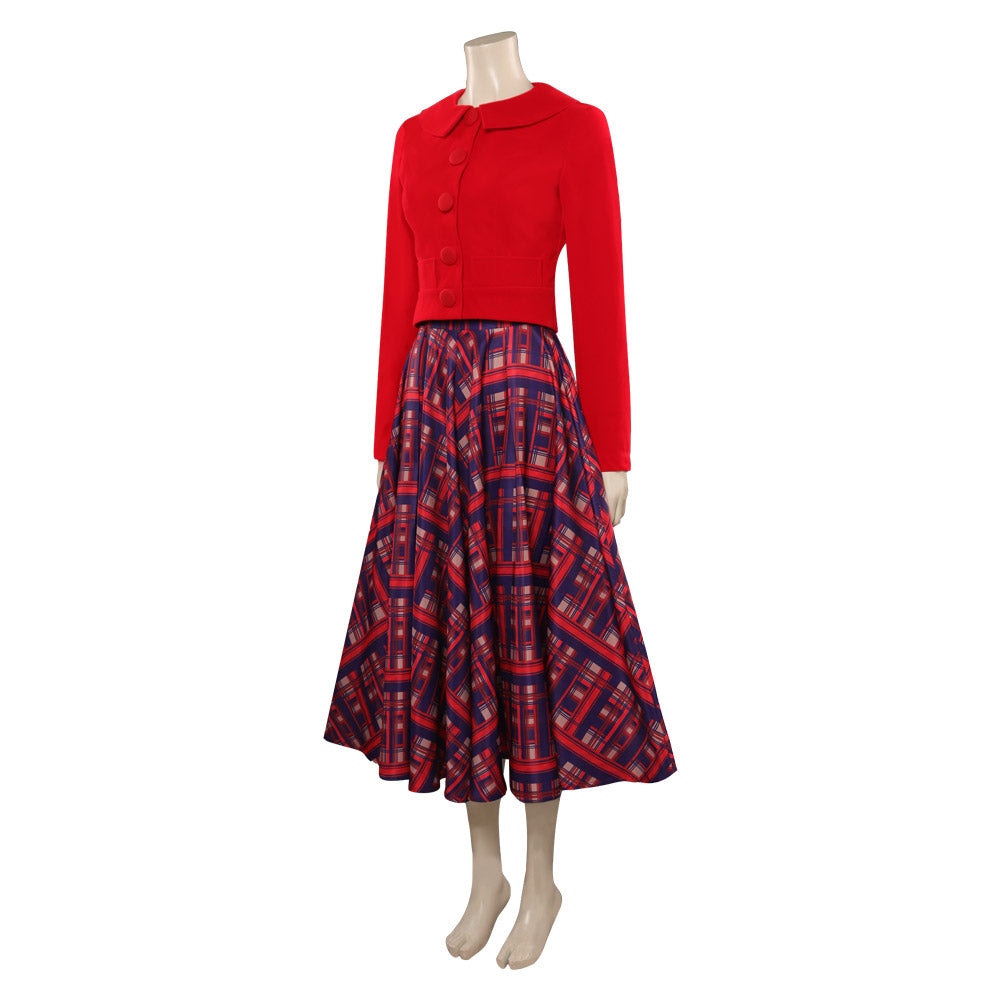 The Marvelous Mrs. Maisel 5 Mrs. Maisel Ensemble Rouge Cosplay Costume