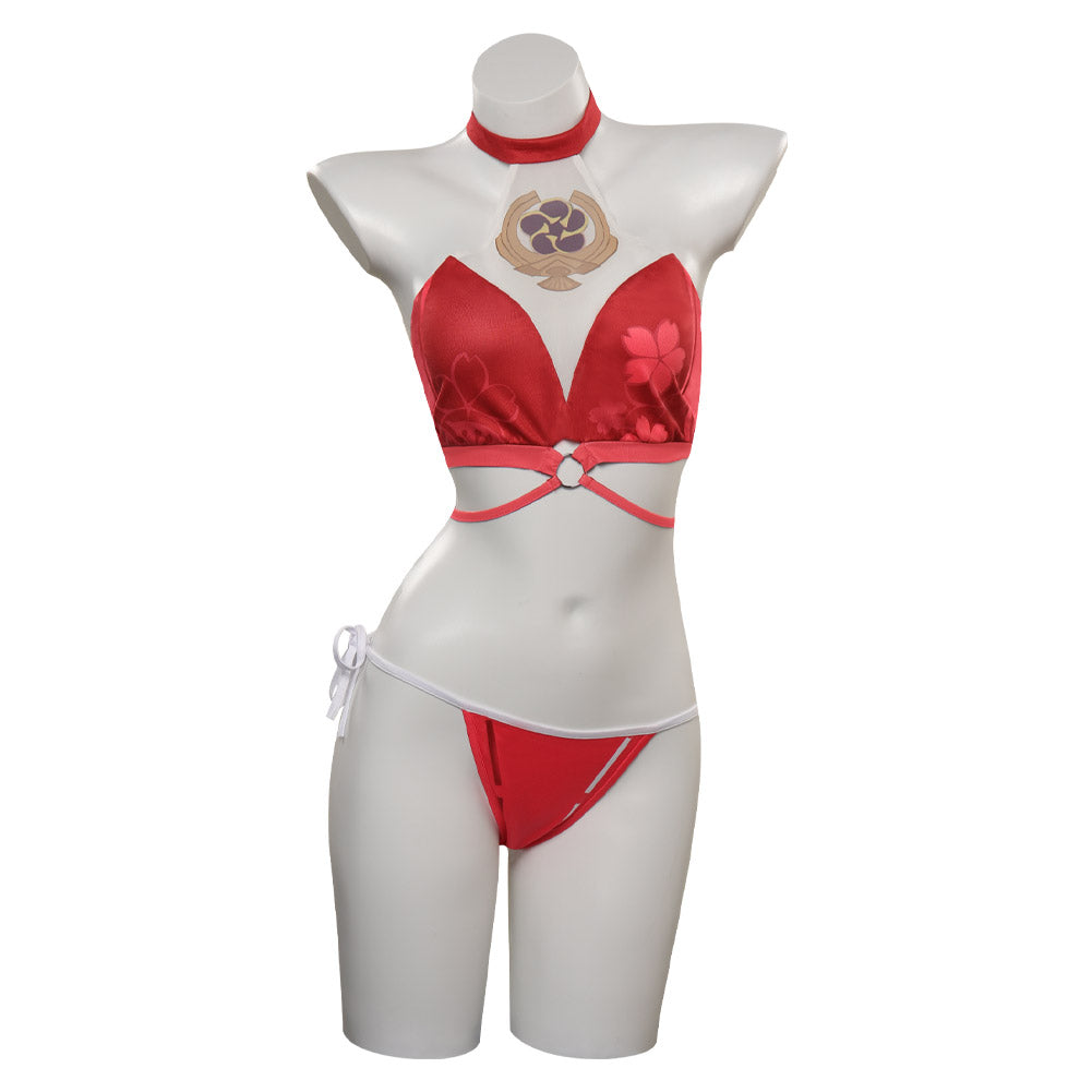 Adulte Genshin Impact Octuple Shenzi Split Maillot De Bain Cosplay Costume