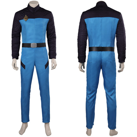 Star Wars The Mandalorian 3 Bleu Uniform Cosplay Costume