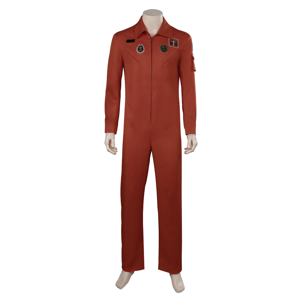 TV Black Mirror 6 Aaron Combinaison Spatiale Orange Cosplay Costume