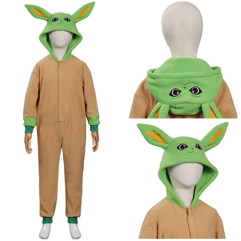 Yoda Bébé Pyjamas Combinaison Cosplay Costume