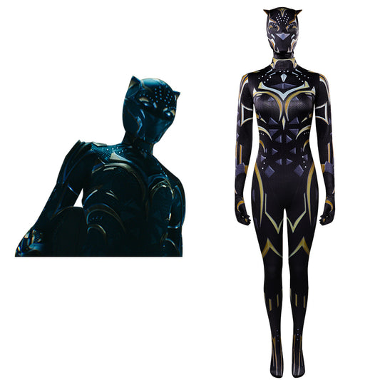 Film Black Panther Wakanda Forever  Femme Black Panther Combinaison Cosplay Costume