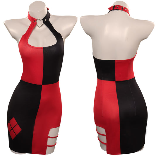 Adulte Quinzel Harley Sexy Robe Harley Quinn Cosplay Costume