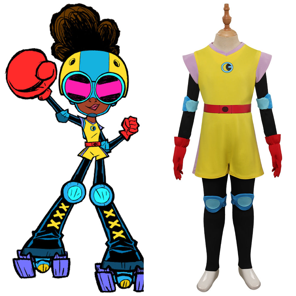 Enfant Moon Girl et Devil le Dinosaure Lunella Lafayette Cosplay Costume