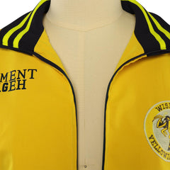 Yellowjackets 2 Homme Jaune Maillots de Baseball Manteau Cosplay Costume