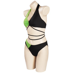 Kim Possible Shego Maillot De Bain Deux Piece cosplay Costume