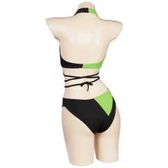 Kim Possible Shego Maillot De Bain Deux Piece cosplay Costume