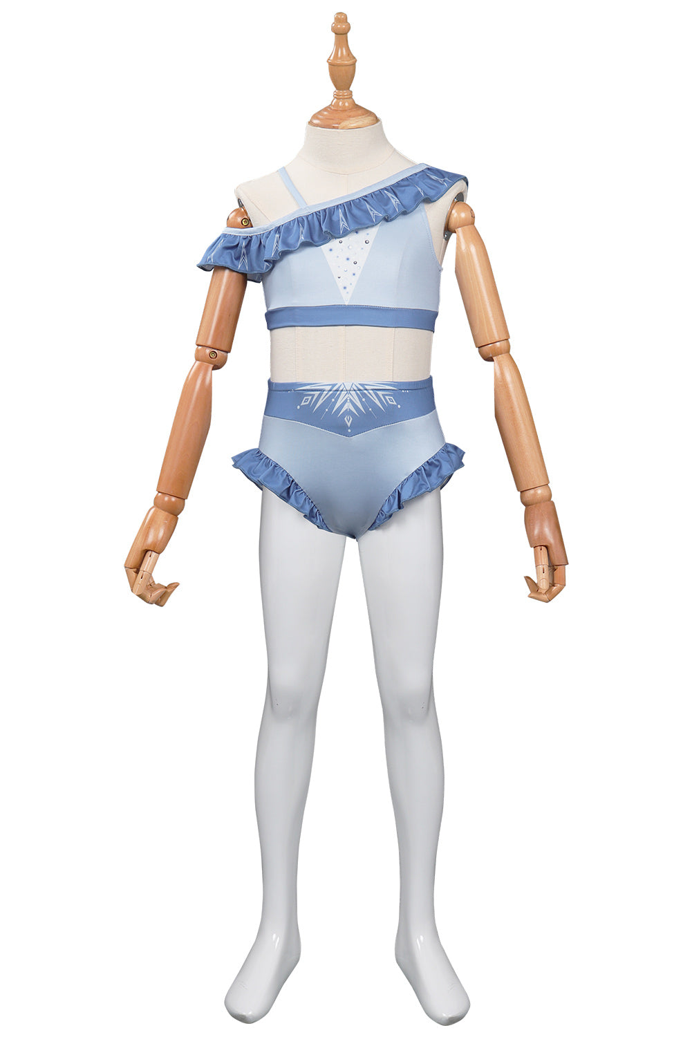 La Reine Des Neiges Elsa Enfant Maillot de Bain Cosplay Costume Design Original -Cossky