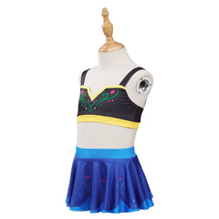 La Reine Des Neiges Anna Enfant Maillot de Bain Cosplay Costume -Cossky