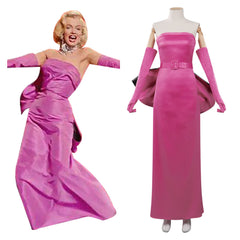 2022 Film Blonde Norma Jeane Robe Cosplay Costume Halloween Carnaval