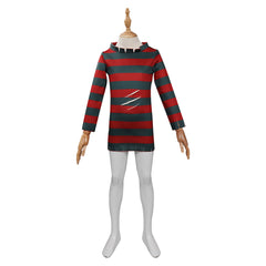 Les Griffes De La Nuit Freddy Krueger Enfant Fille Robe Cosplay Costume Halloween Carnival