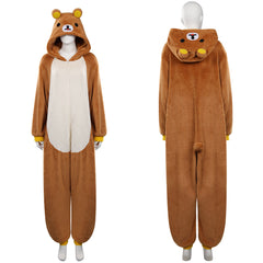 Rilakkuma Ours Pyjamas Combinaison Cosplay Costume Carnival Halloween