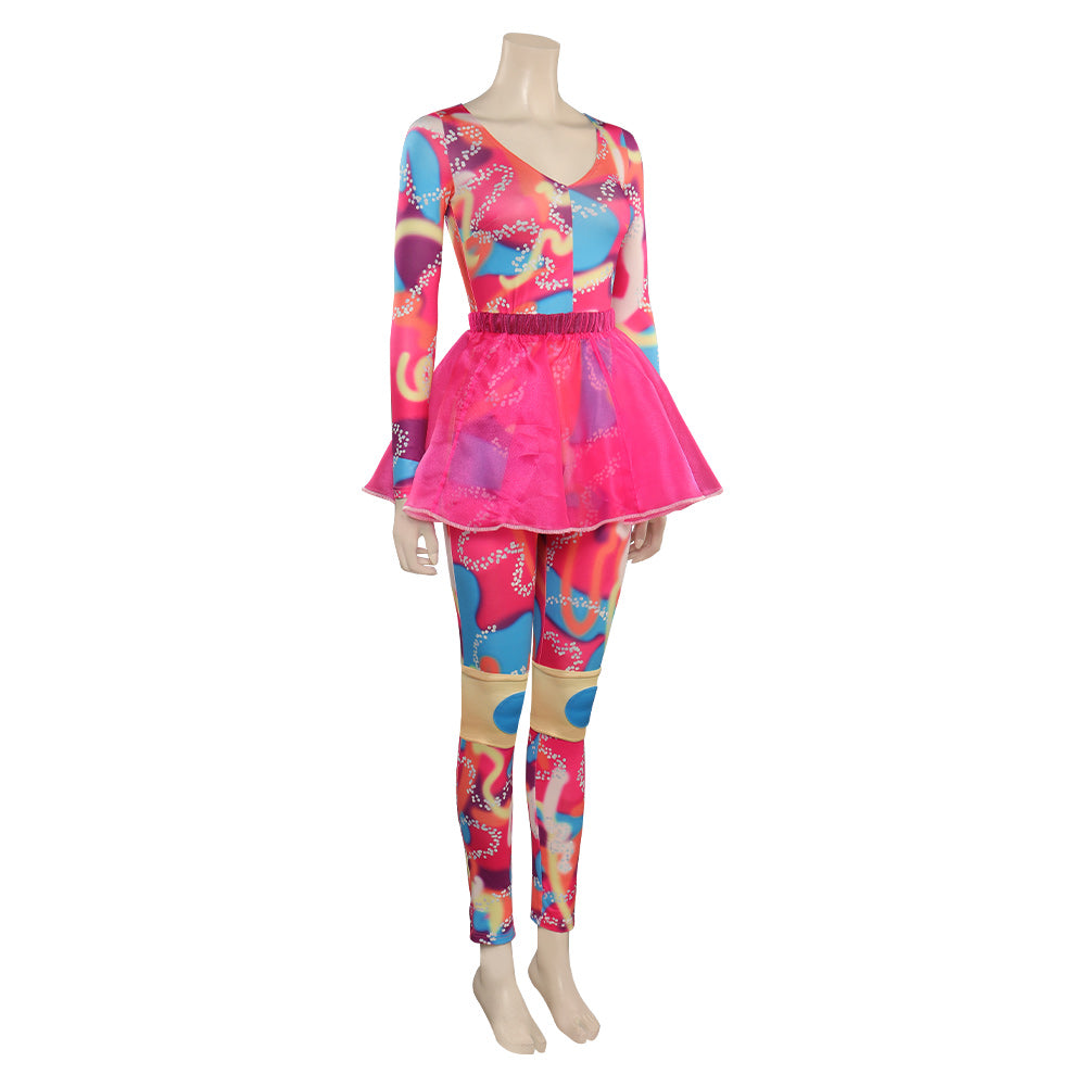 Film Barbie Design Original Rose Combinaison Costume Carnaval
