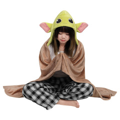 Star Wars The Mandalorian Baby Yoda Bébé Cape Plaid Enfant Cosplay Costume - Cossky