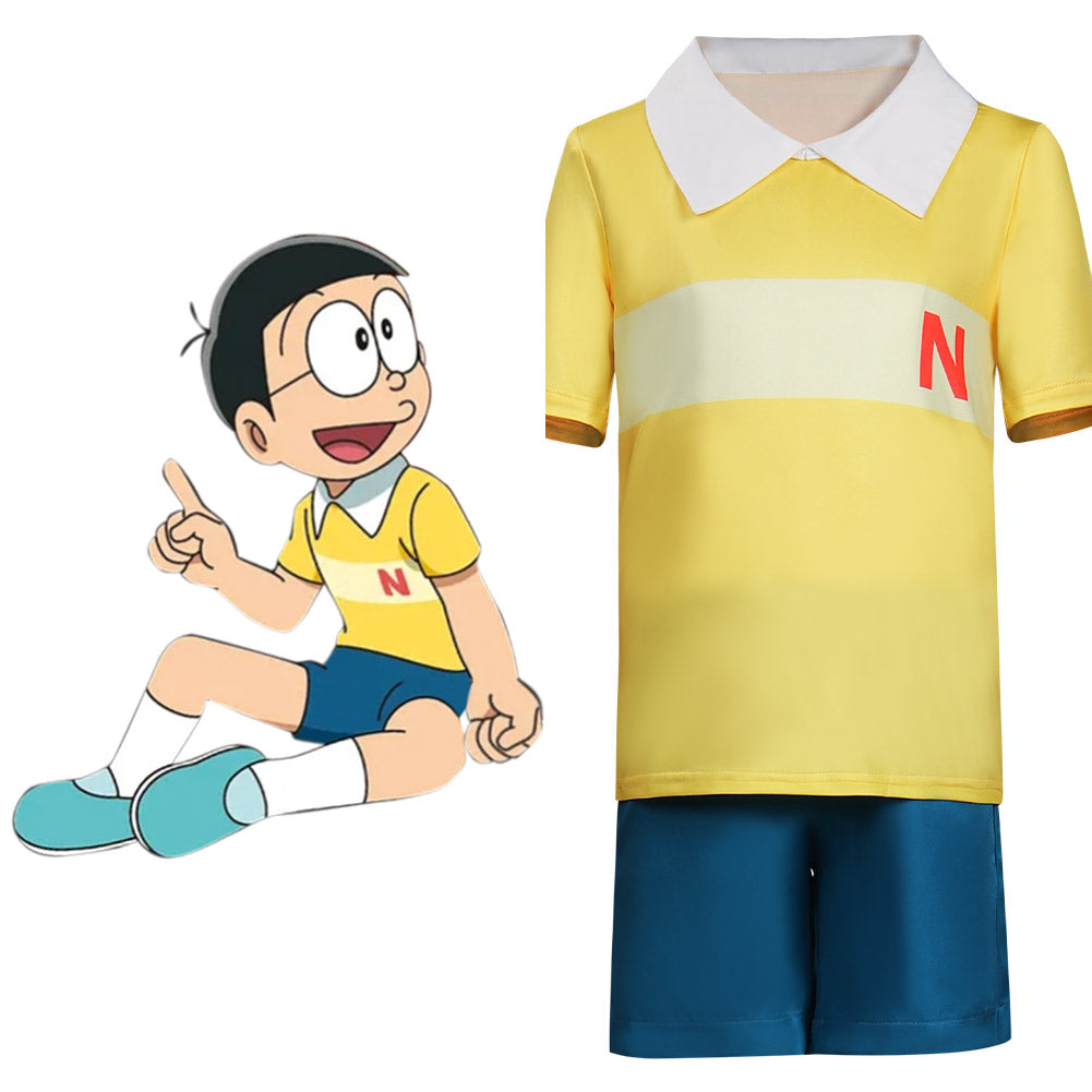 Doraemon Nobita Nobi Enfant Carnaval Cosplay Costume