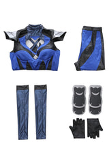 Adulte Mortal Kombat 11 Kitana Uniform Cosplay Costume