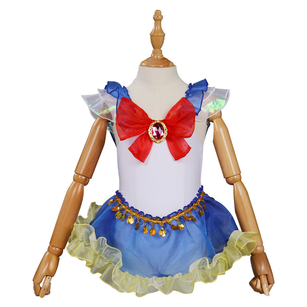 Sailor Moon Enfant Tsukino Usagi Maillot De Bain Jeu Cosplay Costume Design Original - Cossky