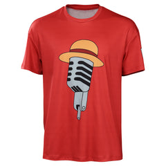 Film One Piece Red Luffy T-shirt Cosplay Costume
