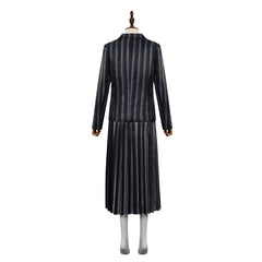Adult Wednesday Addams Wednesday Cosplay Costume School Uniform Dress Outfits Halloween Carnival Party Suit