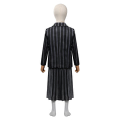 Enfant Wednesday Addams Wednesday Robe Uniforme Scolaire Cosplay Costume