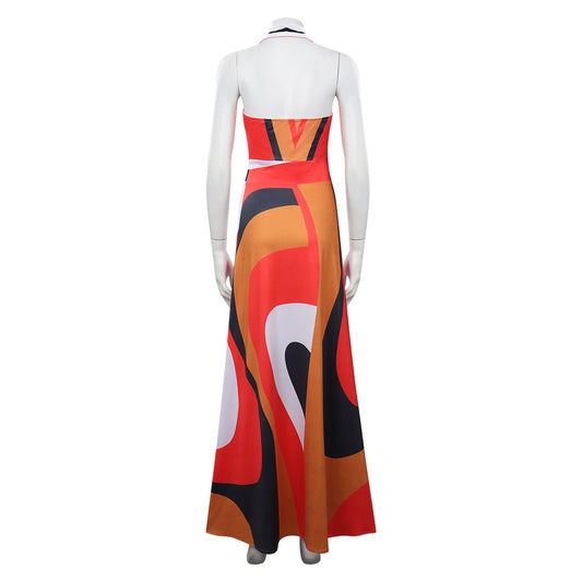 Film Glass Onion Cassandra Robe Rouge Cosplay Costume Carnaval