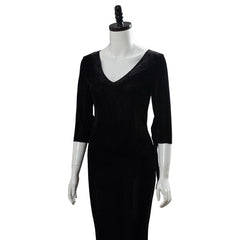 2019 La Famille Addams Morticia Addams Halloween Cosplay Costume