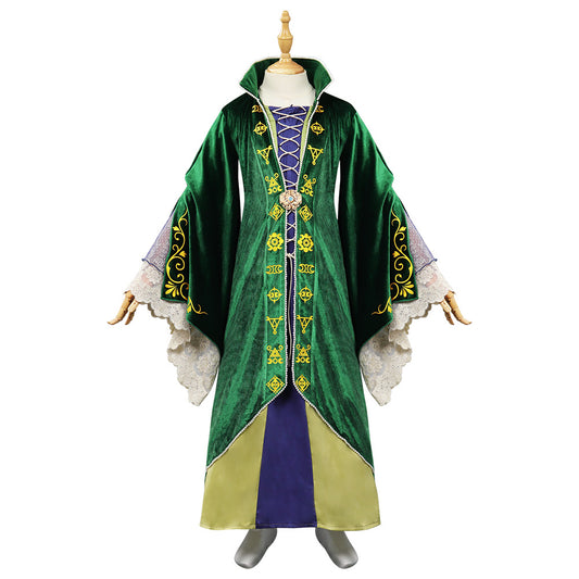 2022 FIlm Enfant Hocus Pocus 2 Winifred Sanderson Robe Cosplay Costume