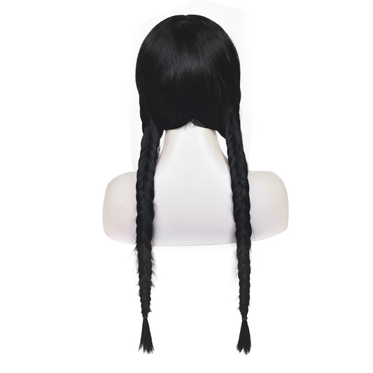 Wednesday Addams Wednesday Cosplay Perruque