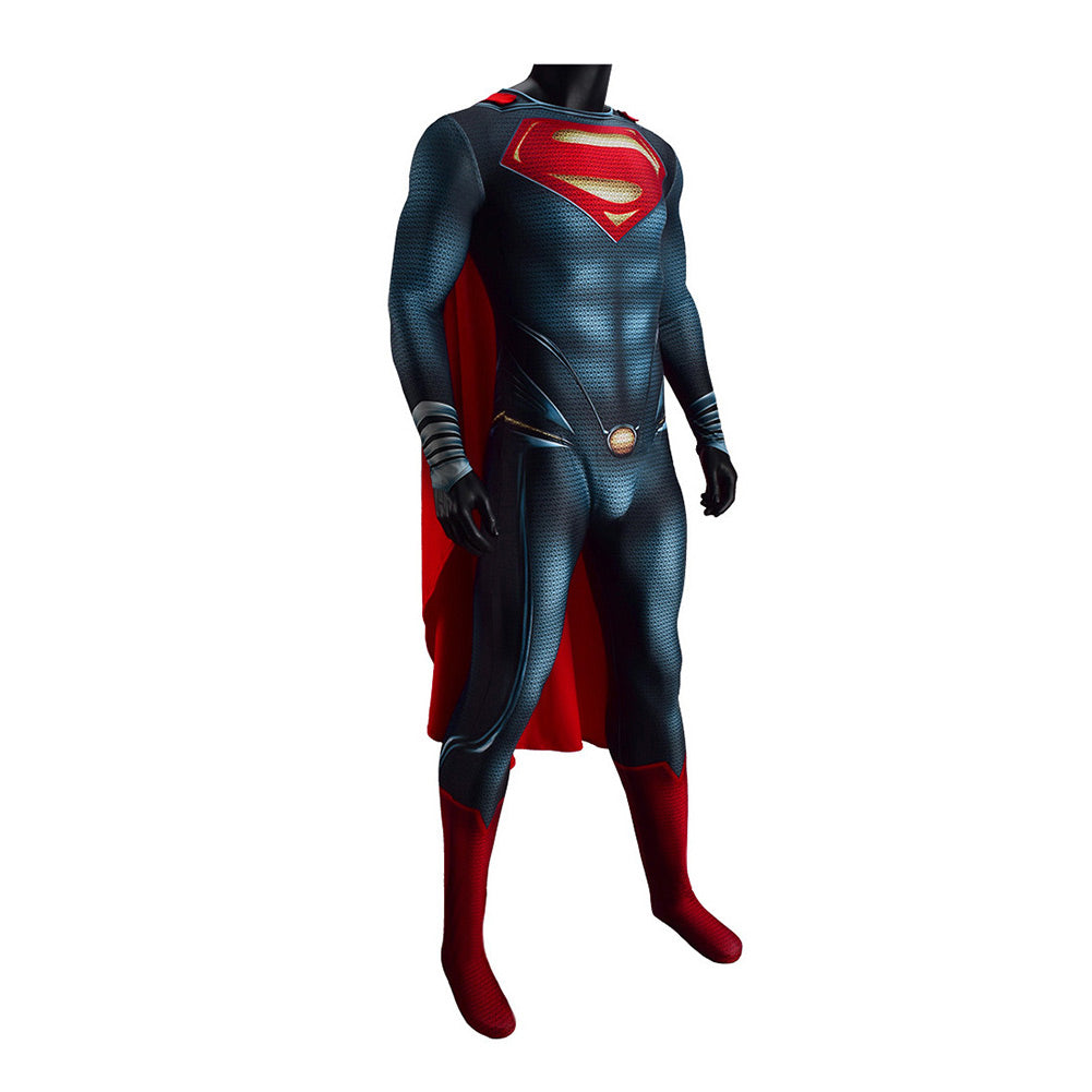 Superman L'homme d'acier Combinaison avec Cape Cosplay Costume