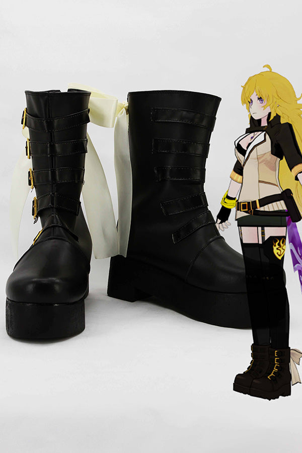 RWBY Yang Xiao Botte Cosplay Chaussures