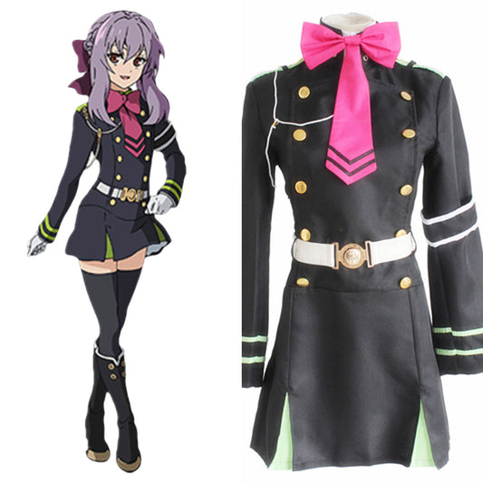 Seraph of the End Hiiragi Shinoa Cosplay Costume