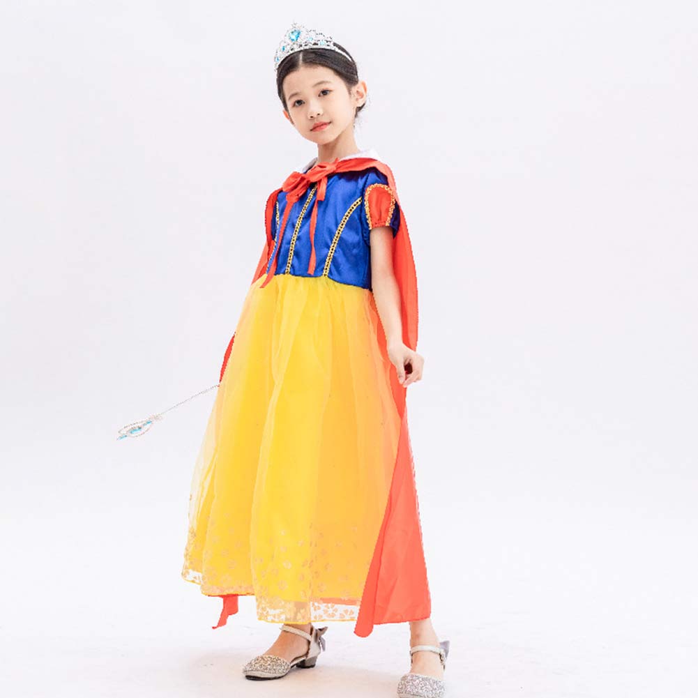 Blanche-Neige Princesse Filles Robe Enfants Cosplay Costume Pour