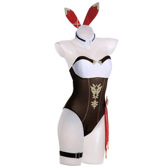 Genshin Impact Amber Bunny Girl Cosplay Costume