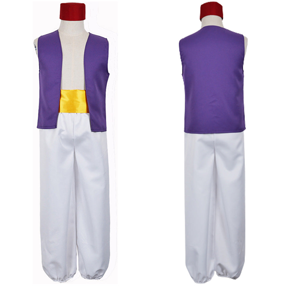 Aladdin Enfant Le Prince Aladdin Uniform Cosplay Costume